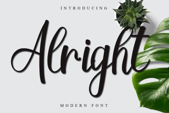 Alright Script Font Review for Real Projects