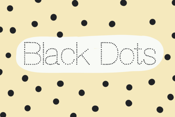 Black Dots: A Handwritten Font for Creative Makers