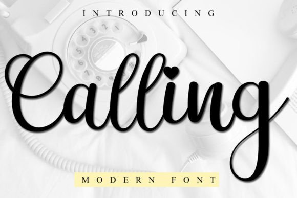 Calling: A Polished Script Font for Branding