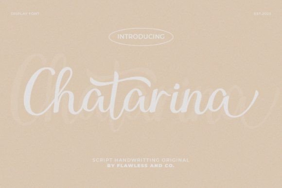 Chatarina Font for Handmade Creations