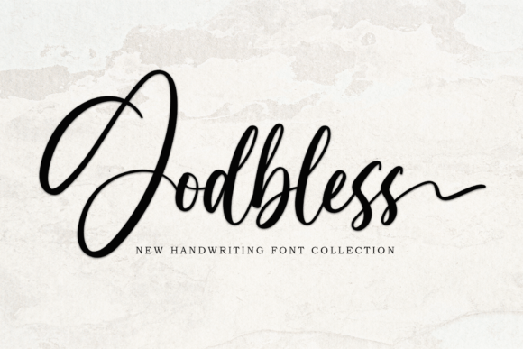 Discover Godbless: A Delicate Script Font for Romantic Branding