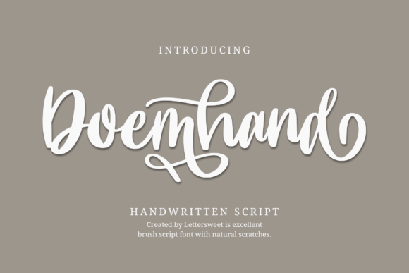 Doemhand: A Romantic Handwritten Font for Modern Branding
