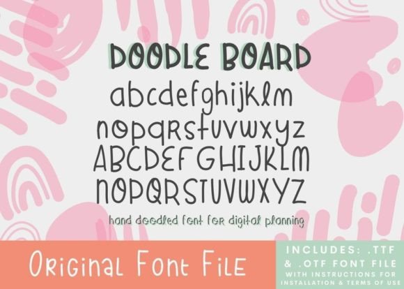 Doodle Board Font for a Playful Brand Touch