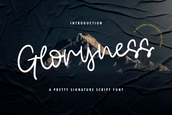 Gloryness: A Handwritten Font That Elevates Your Craft