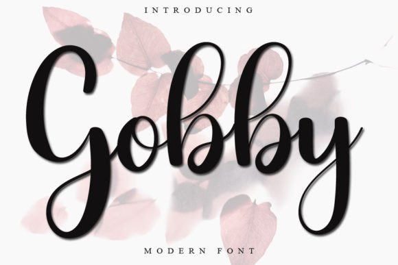 Gobby: A Delicate Script Font for Digital Elegance
