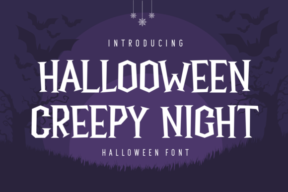 Halloween Creepy Night Font for Business Branding