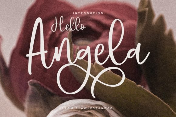 Hello Angela: A Refined Script Font for Modern Campaigns