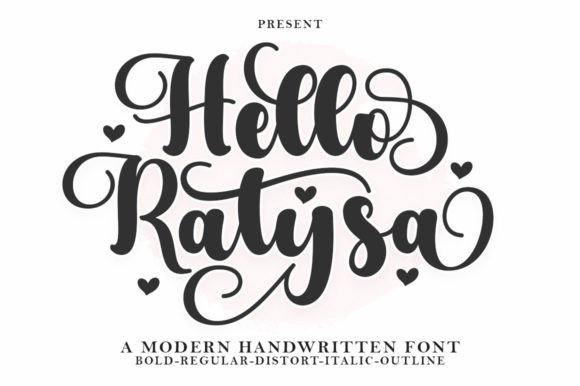 Hello Ratysa: A Refined Script Font for Professional Branding