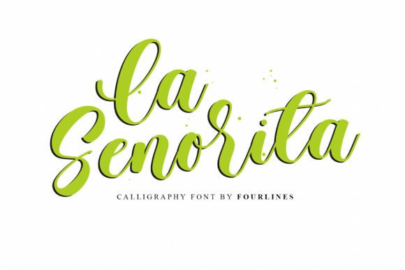 La Senorita: A Quirky Script Font for Editorial Elegance