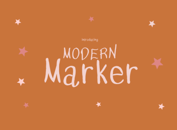 Modern Marker: A Quirky Font for Handmade Creations