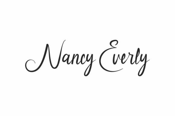 Nancy Everly Script Font for Handmade Creations