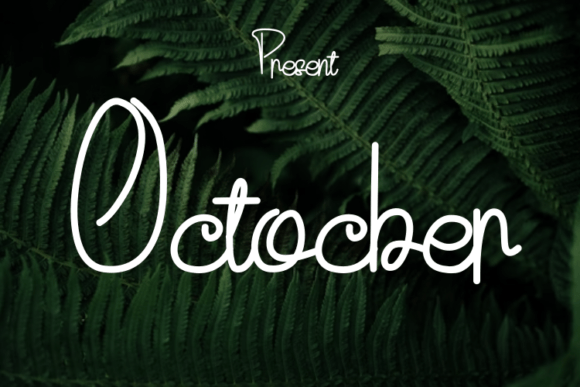 Octocber: A Modern Script Font for Elegant Editorial Design
