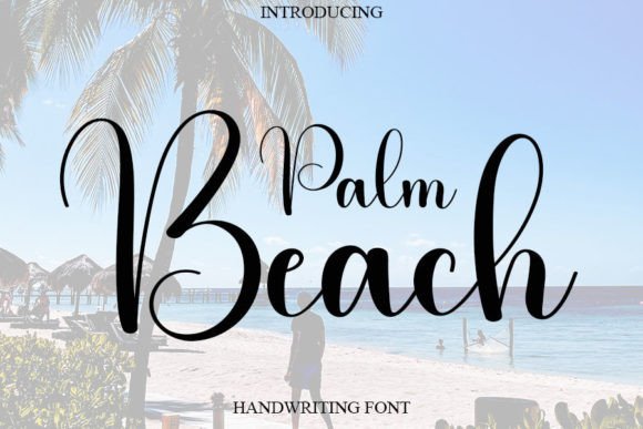 Palm Beach Script Font for Handmade Creations