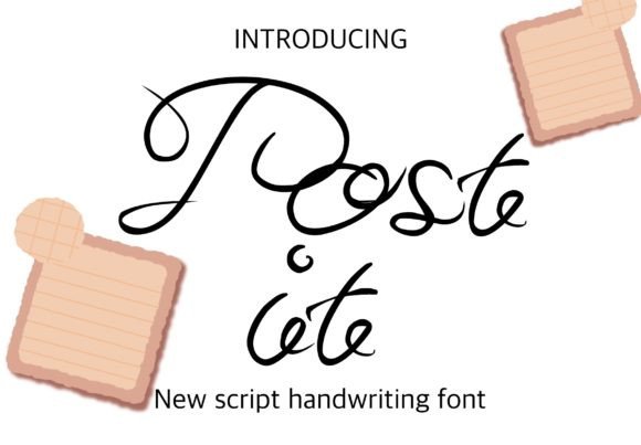 Post It Font for Holiday Campaigns and More