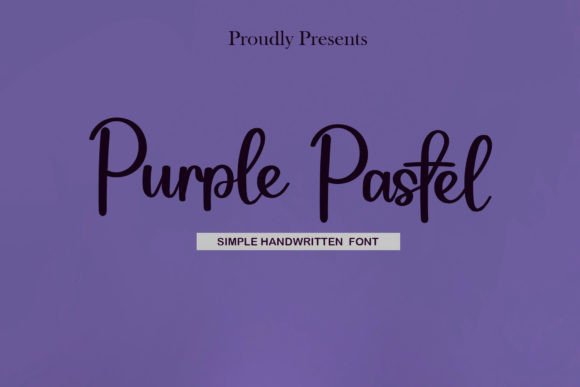 Purple Pastel Font for Modern Branding