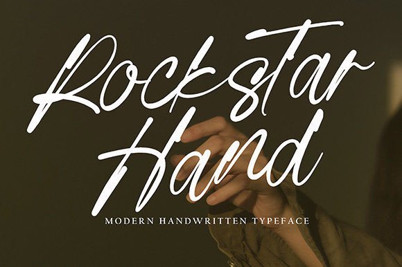 Rockstar Hand: A Stylish Script Font for Web Design