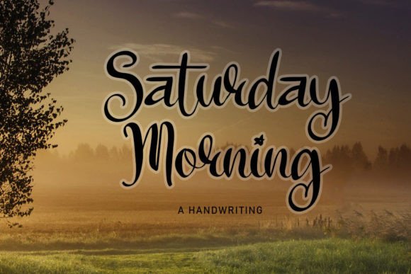 Saturday Morning Font for Handmade Creations