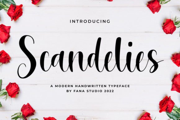 Scandelies Script Font for Handmade Creations