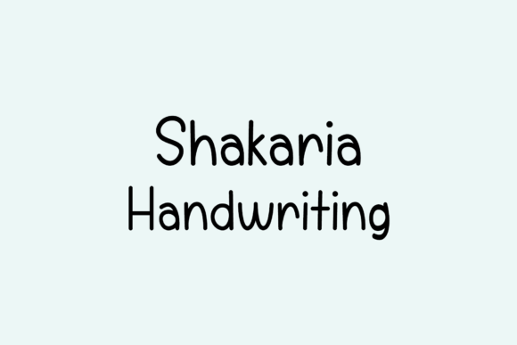Shakaria: A Handwritten Font for Editorial Elegance