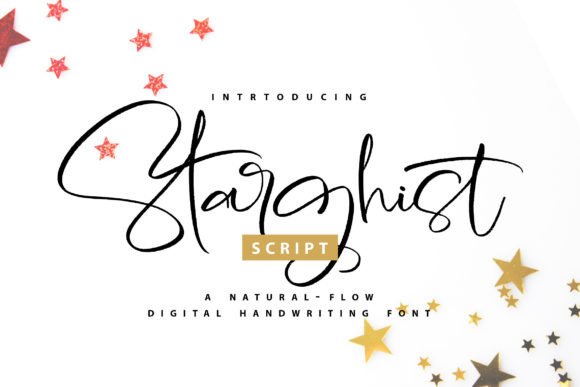 Starghist: A Refined Script Font for Modern Editorial Design
